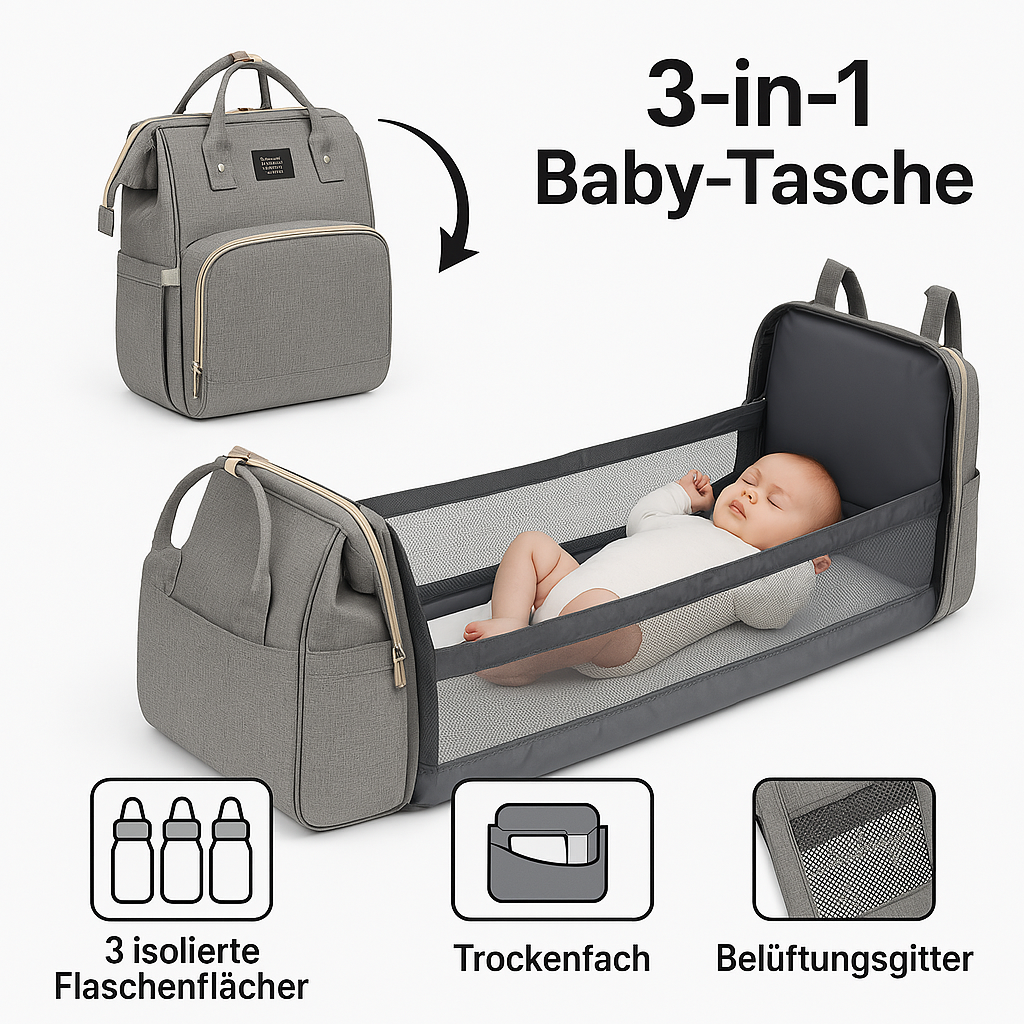BabyNest Go – Tasche & Bett in einem