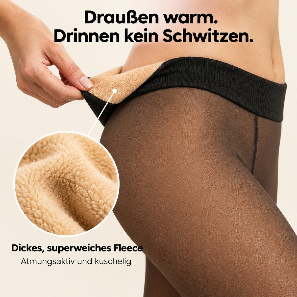 WarmSkin Thermo-Strumpfhose mit Fleece