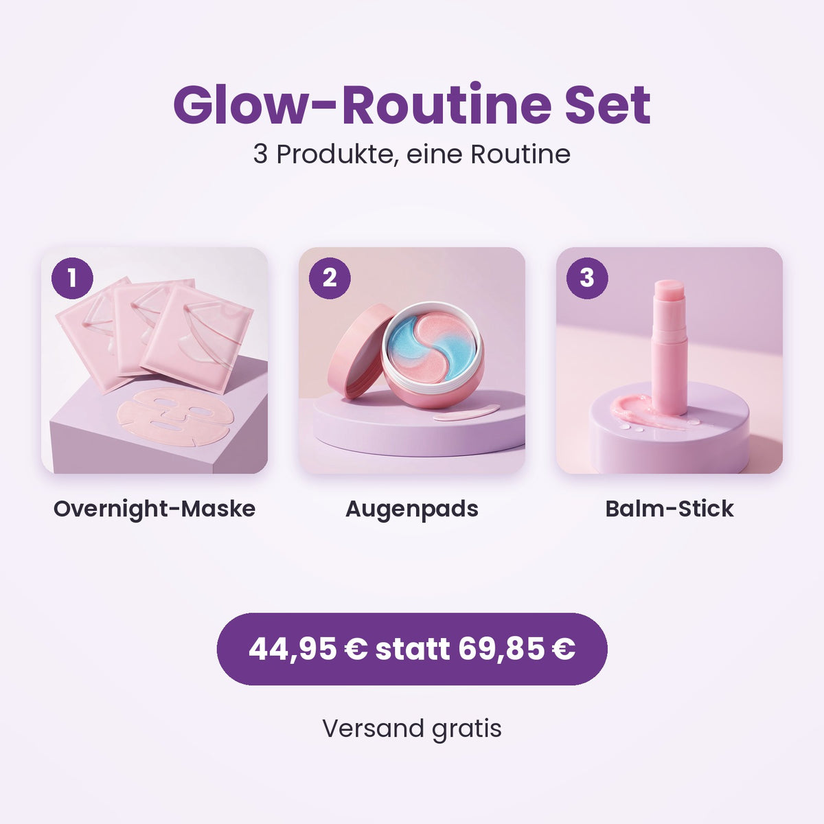 Glow-Routine Set (3-teilig)
