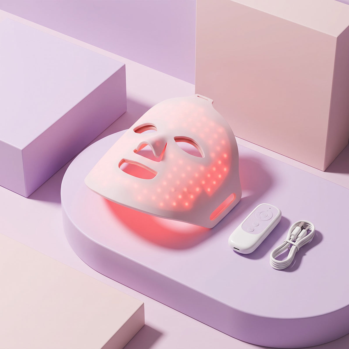 GlowLight LED-Maske aus Silikon