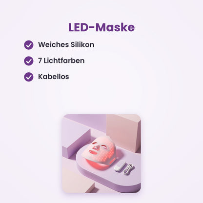GlowLight LED-Maske aus Silikon