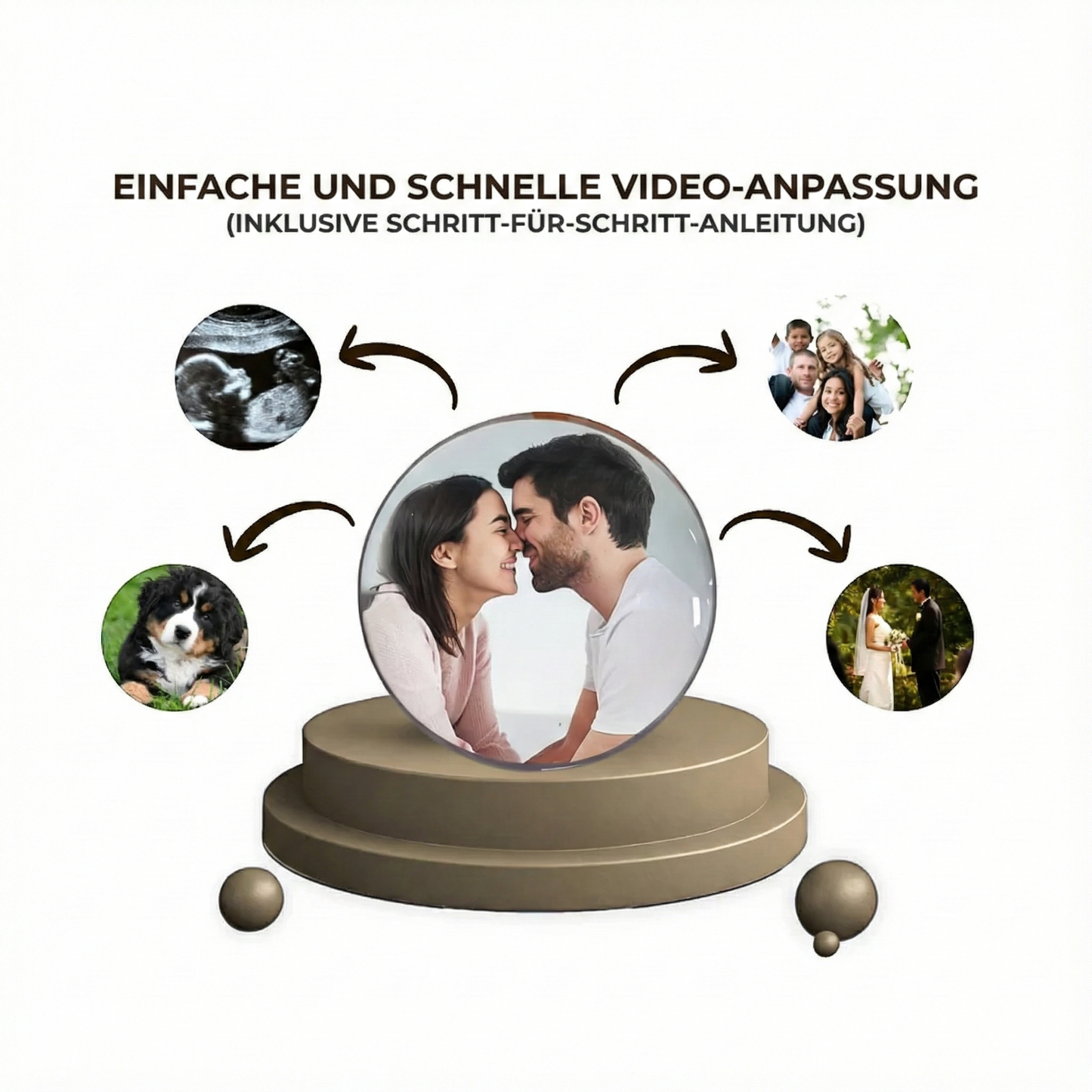 HoloVid™ Video-Glaskugel